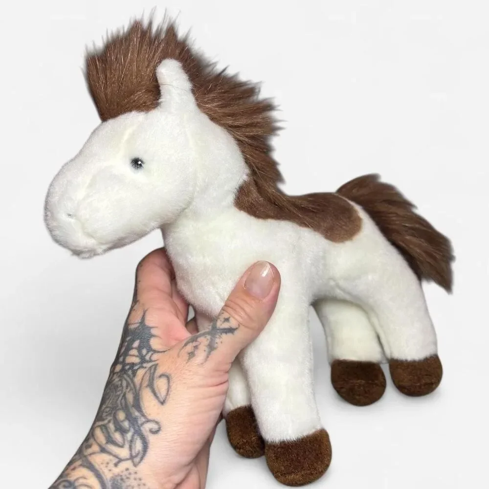 Douglas Brown and White Stuffed-animals